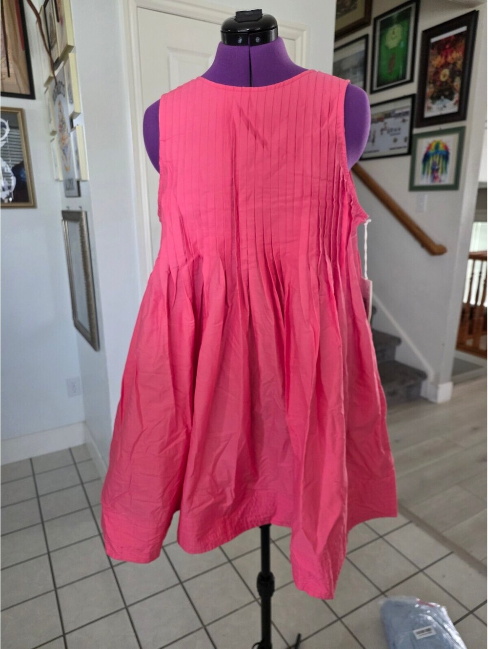NWT Free Assembly pink swing dress size medium